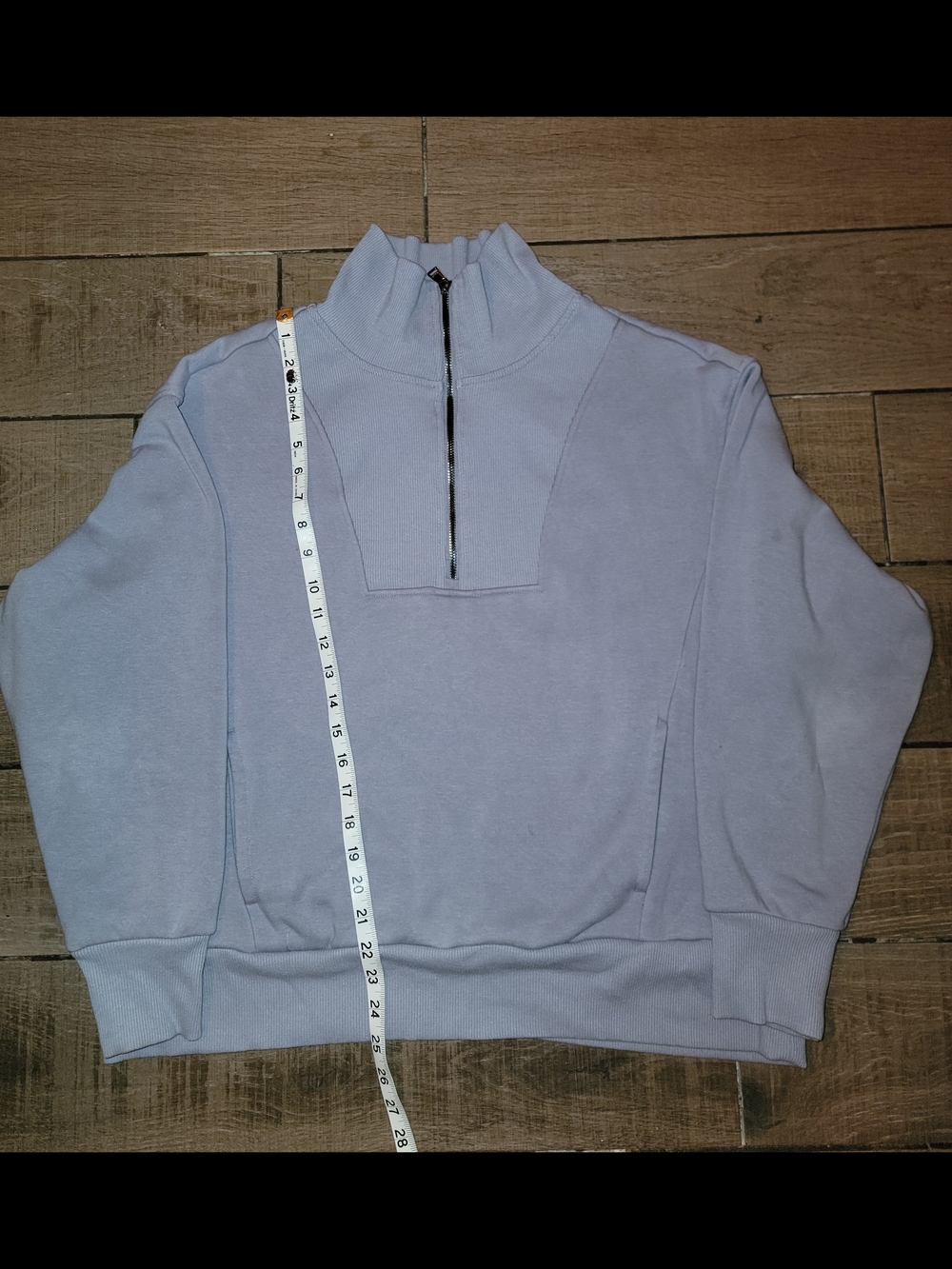 Avia Pale Blue Half-Zip Pullover Hoodie - Picture 3 of 4